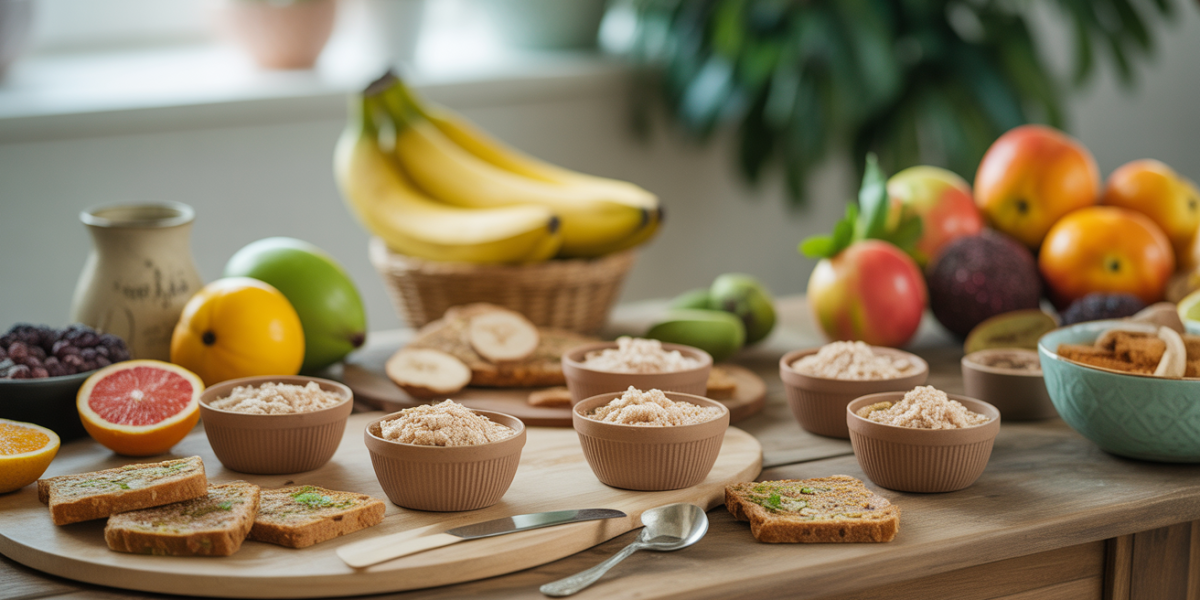 table healthy avec beurre de cacahuete et recettes équilibrées