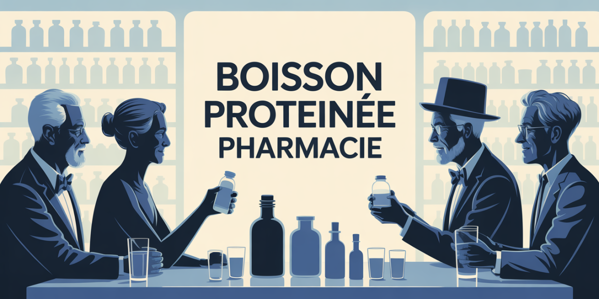 seniors autour boissons proteinees pharmacie