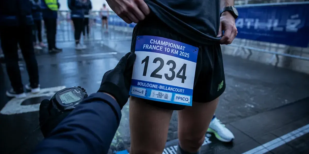 Championnat de france 10 km 2025 : dossard et chronomètre