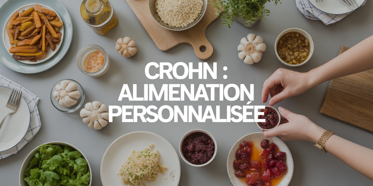 Crohn alimentation personnalisee table legumes cuits riz blanc compote