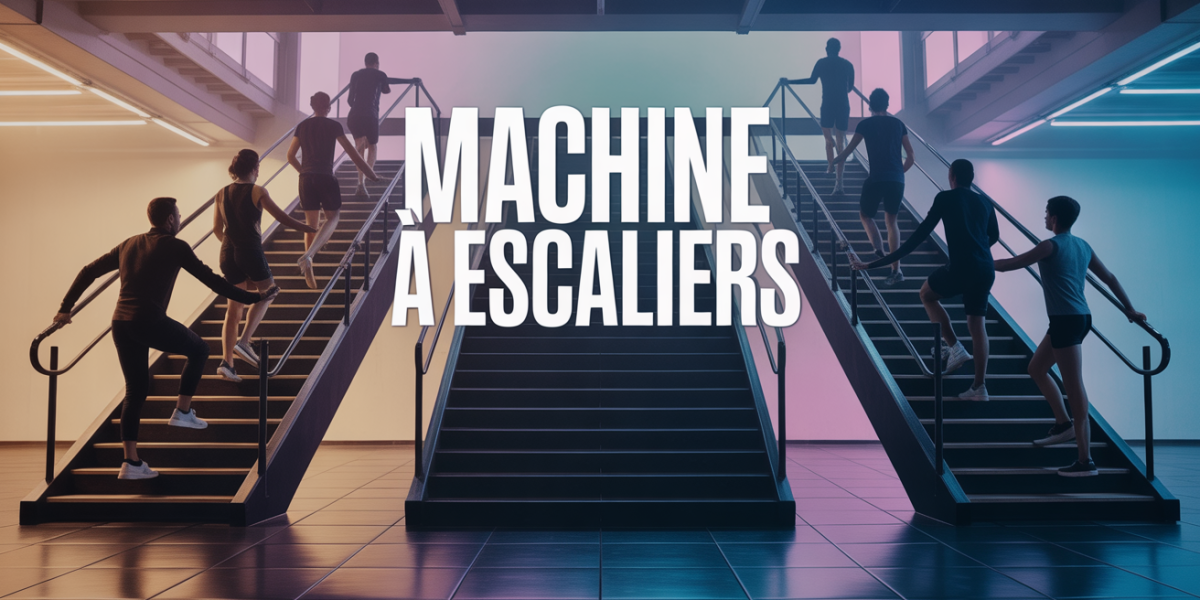 scene dynamique machine a escaliers salle de sport