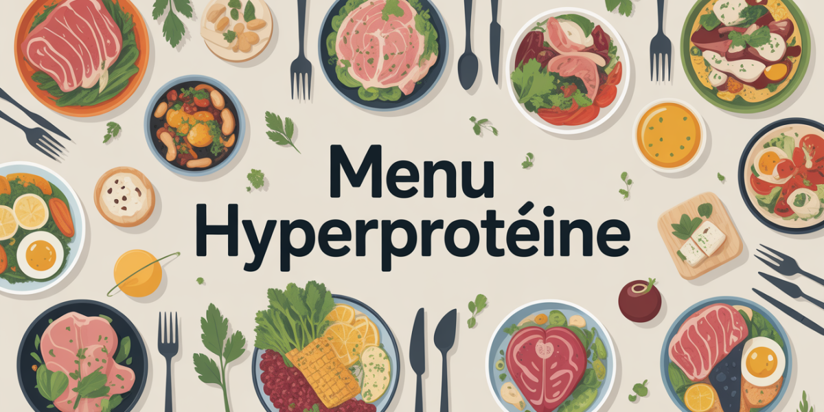 table menu hyperproteine viandes poissons tofu legumes