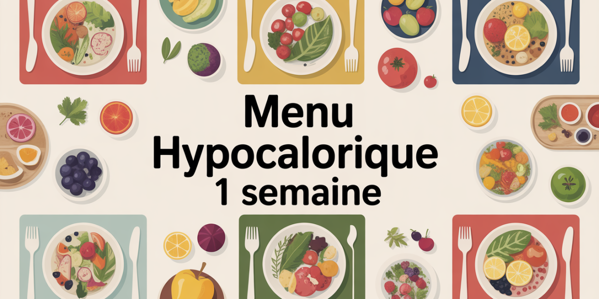 table repas equilibres menu hypocalorique 1 semaine