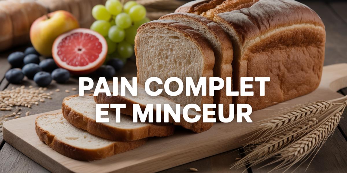 Pain complet tranches fibres minceur grains et fruits