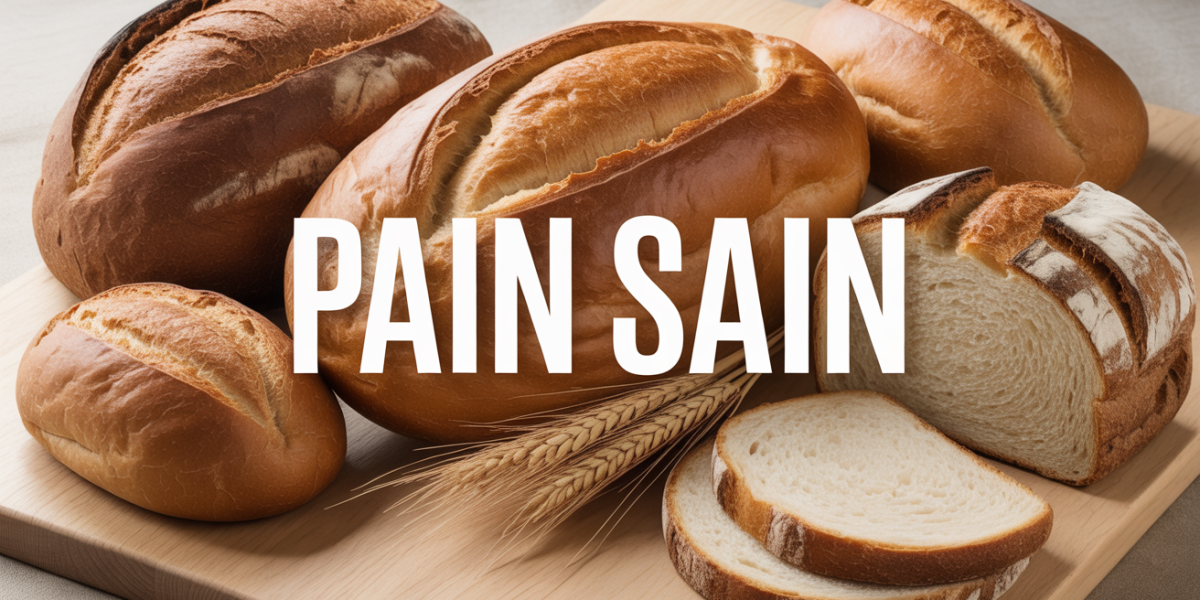 Assortiment de pains sains complets sur planche en bois avec grains