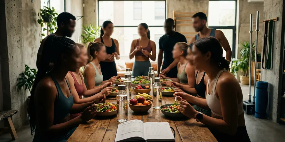 Groupe motivé alimentation saine pour perdre 5 kilos durablement