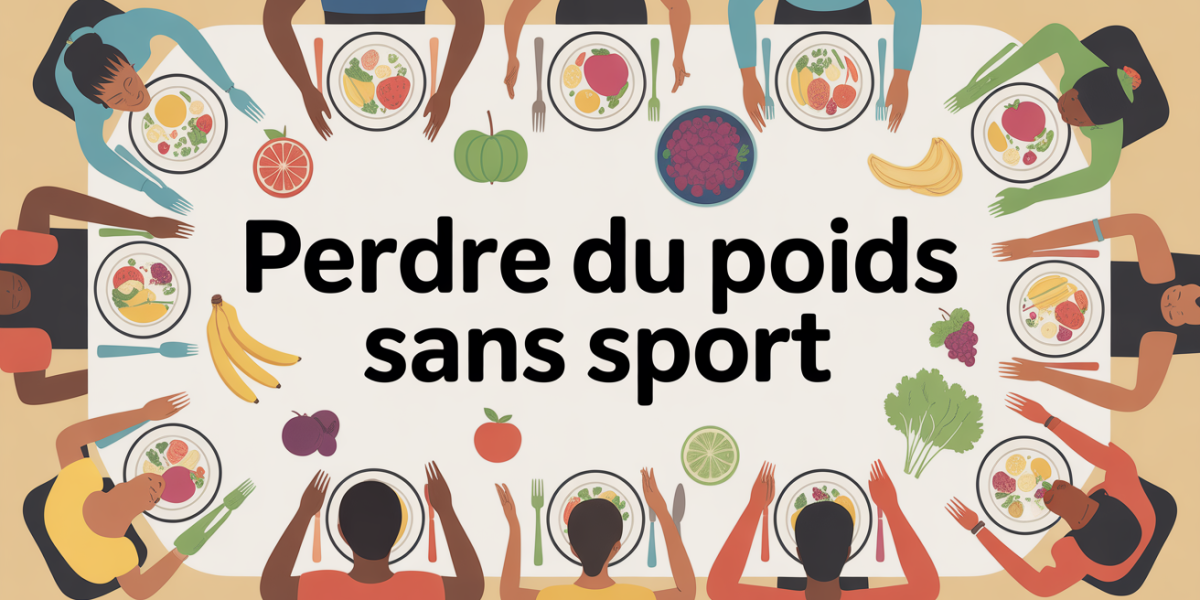 Table conviviale repas équilibré perdre du poids sans sport