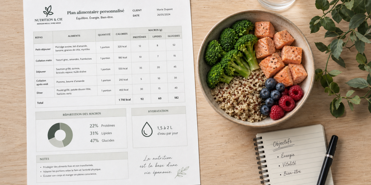Plan alimentaire nutritionniste pdf : menus 7 jours