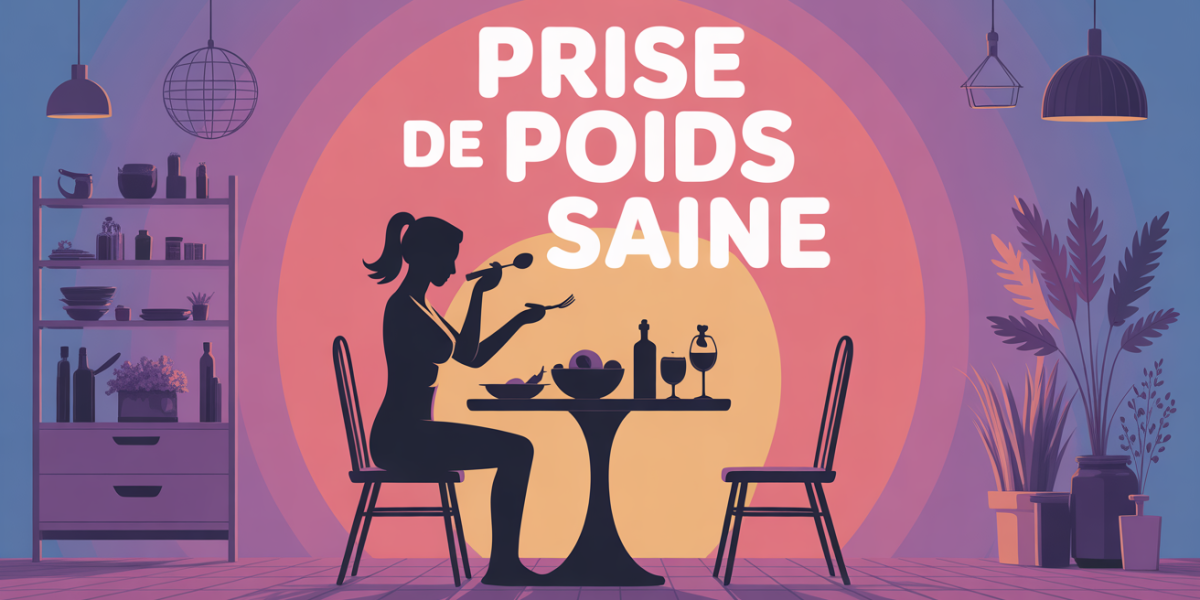 prise de poids saine avec alimentation équilibrée et musculation