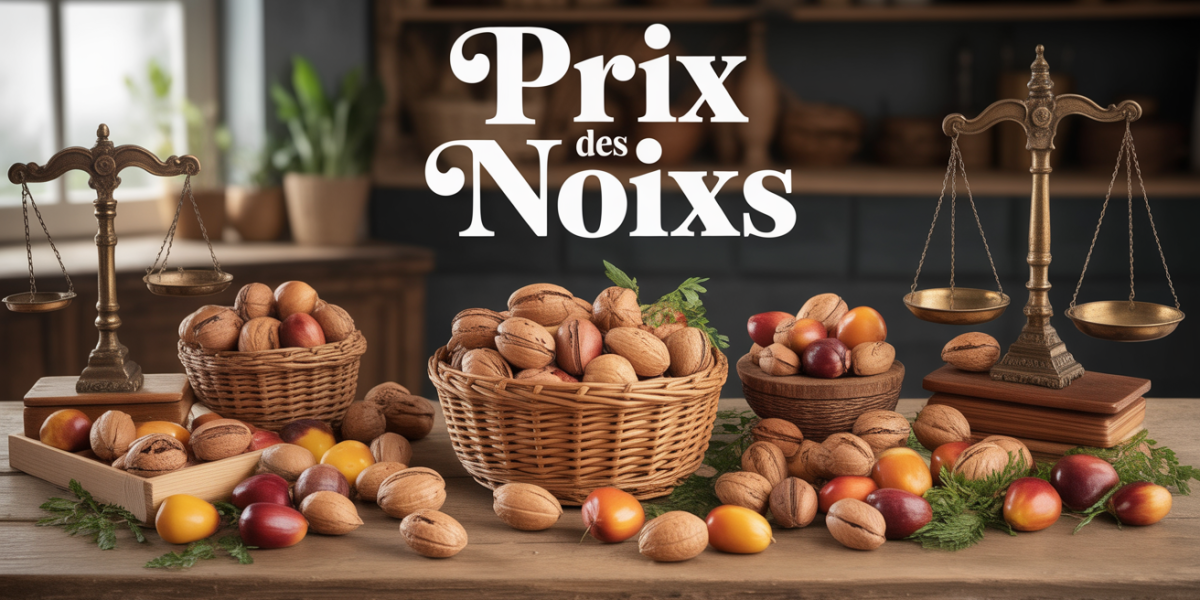 prix des noix en coque et cerneaux, balances de marché