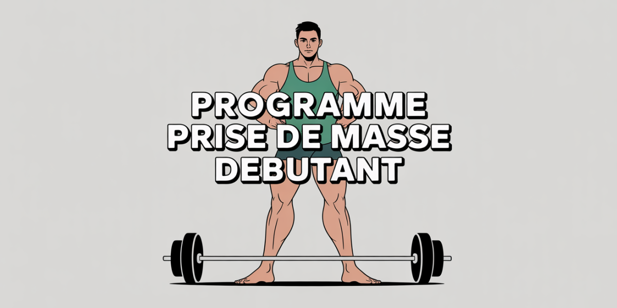 programme prise de masse debutant personnage halteres barre assiette
