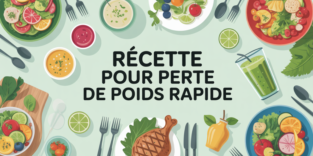 Table plats sains recette pour perte de poids rapide