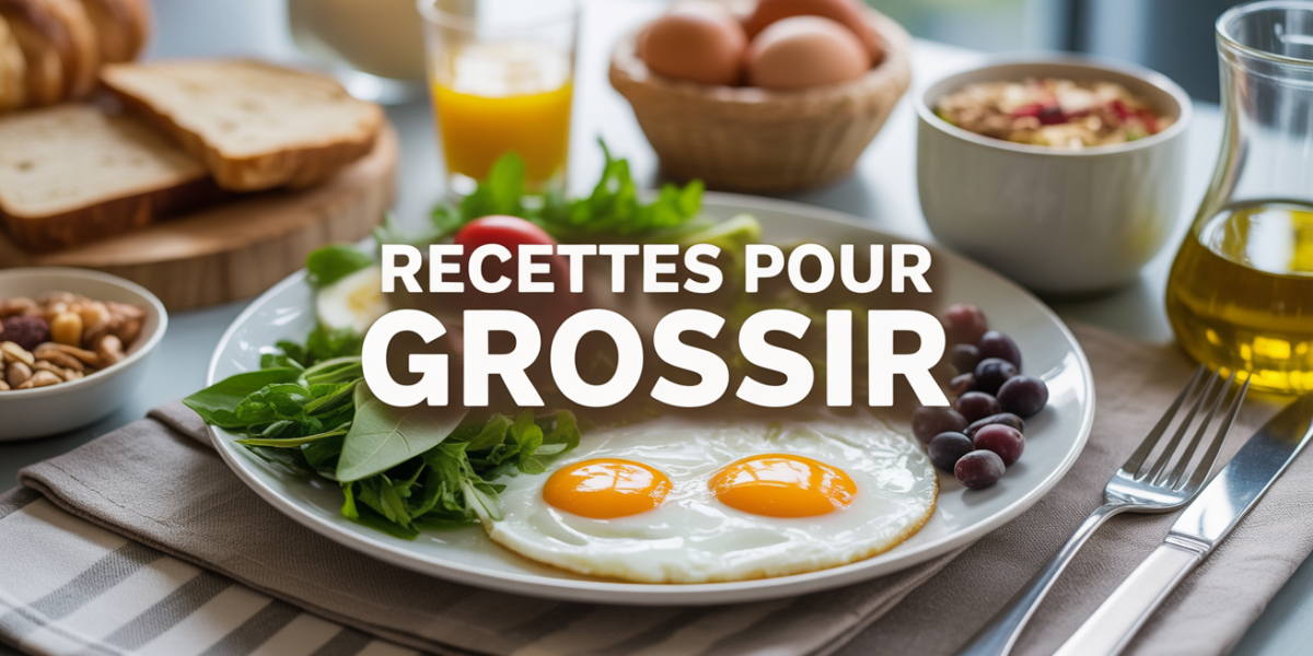 assiette garnie aliments riches recettes pour grossir
