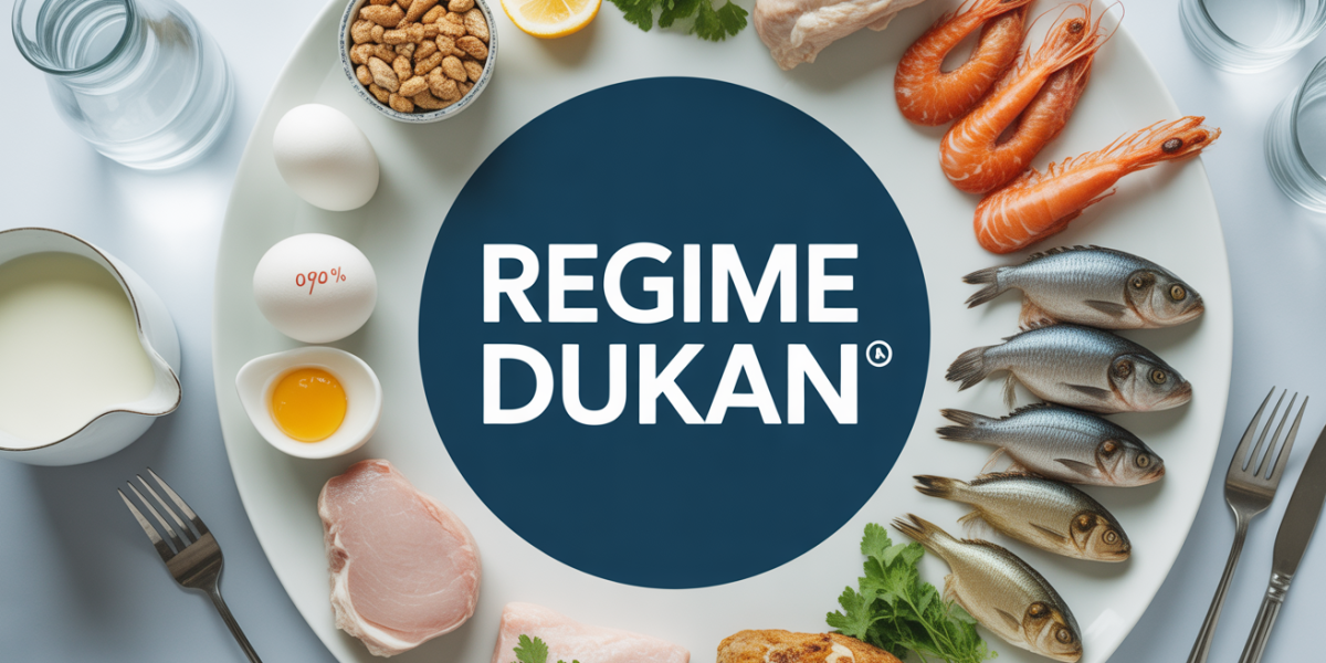 Régime Dukan assiette protéines pure menu semaine