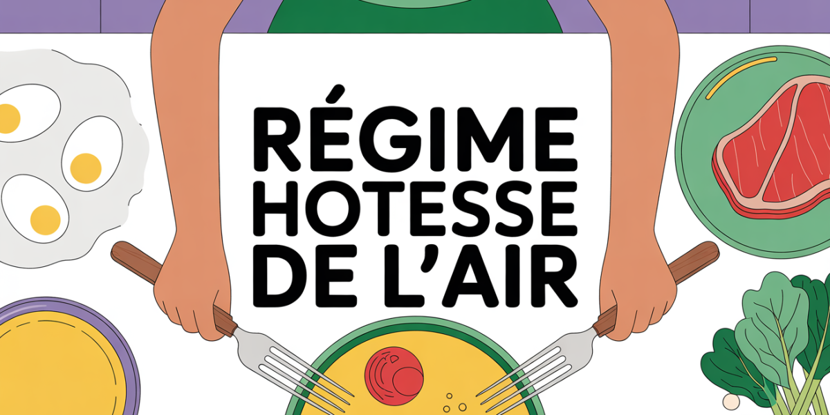 assiette regime hotesse de l'air oeufs steak legumes