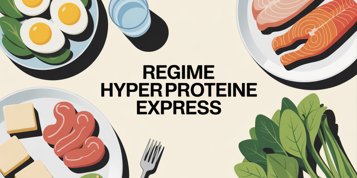 Vue assiette regime hyperproteine express menu proteines