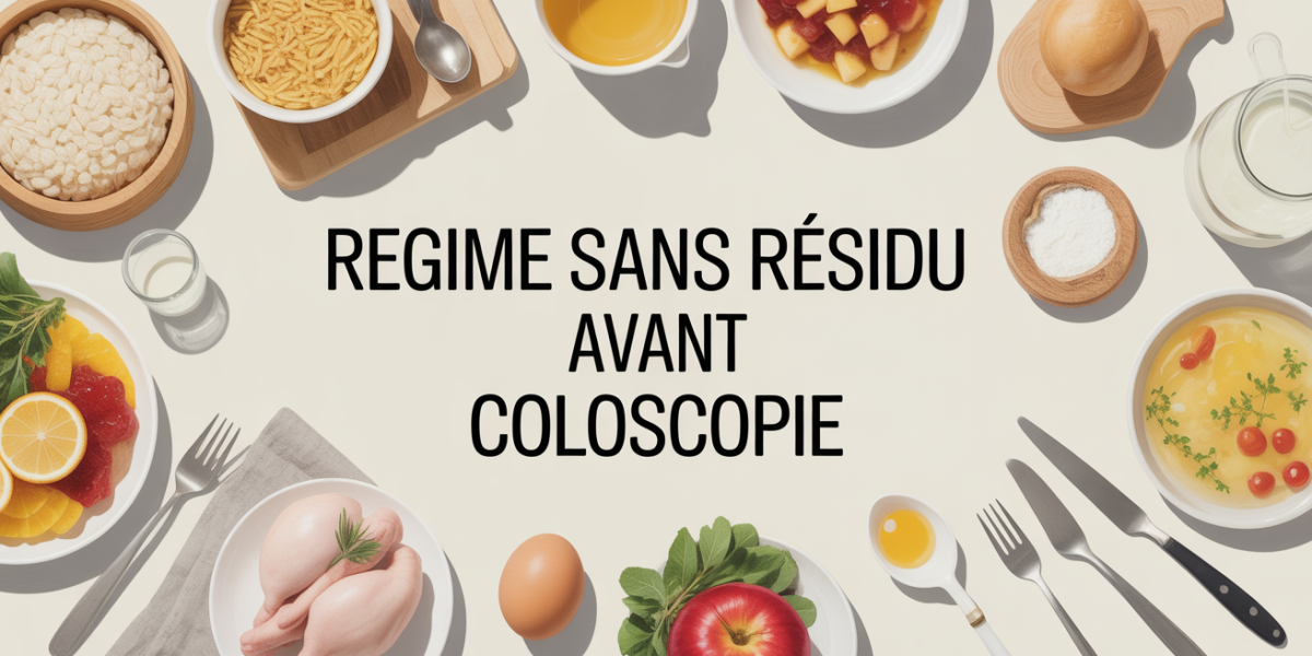 table cuisine regime sans residu avant coloscopie aliments autorises