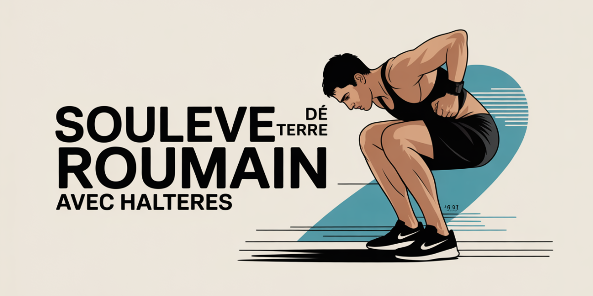 Sportif soulevé de terre roumain haltères posture