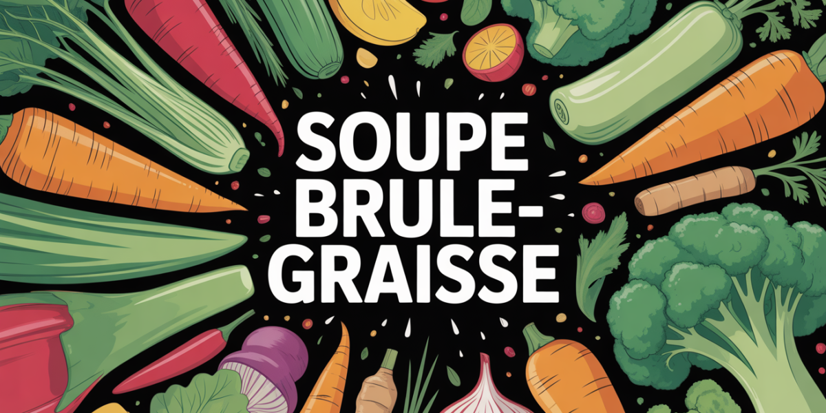 Marmite avec légumes soupe brûle-graisse et épices