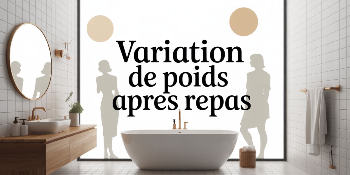 variation de poids après repas balance blanche