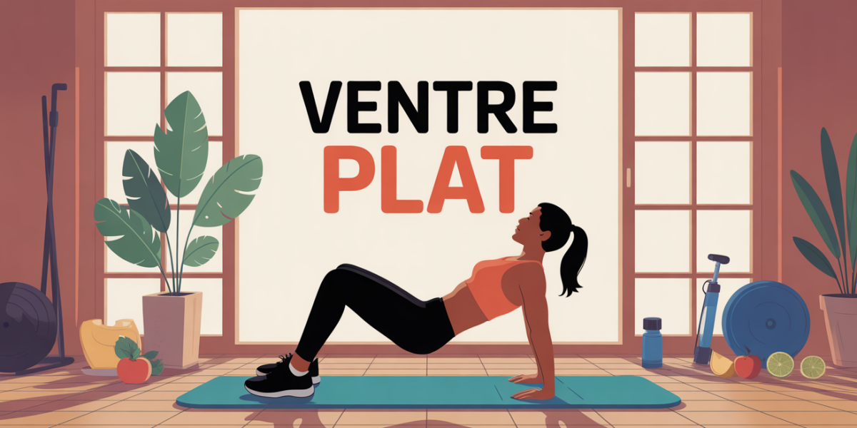 Programme ventre plat avec exercices abdominaux et tapis fitness
